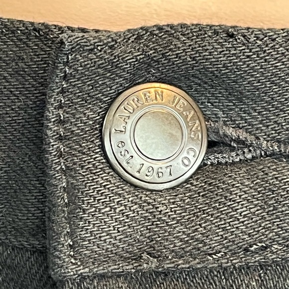 Lauren Jeans Co Embroidered High-Waisted Flared Bootcut Jeans, Black |12 - Picture 10 of 14